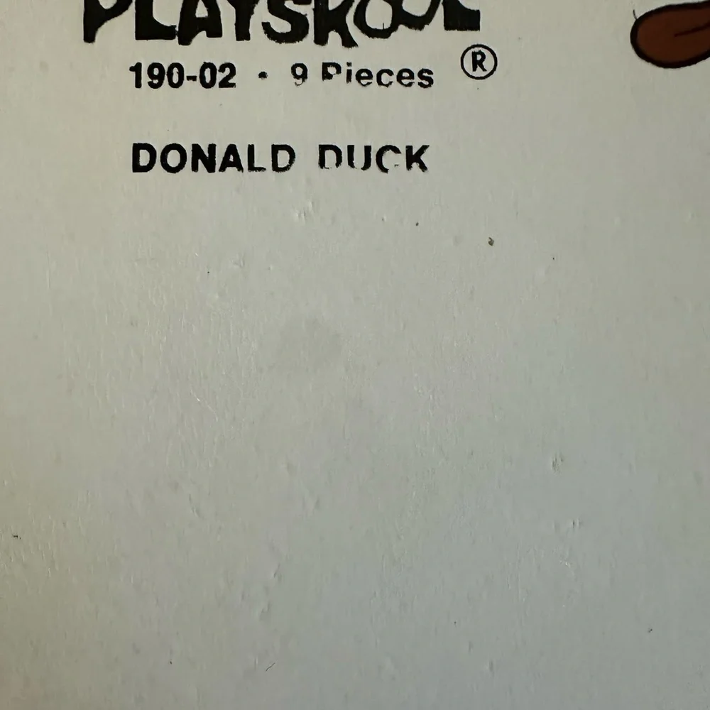 COPY - Vintage Playskool Disney Donald Duck & Chip n' Dale Wooden Puzzle! Made …